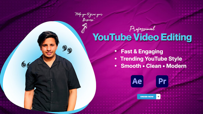 do professional youtube video editing for you