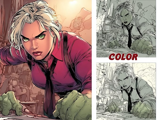 draw a special comics and illustration