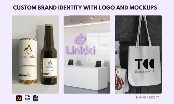 design a professional logo and mockups for your business