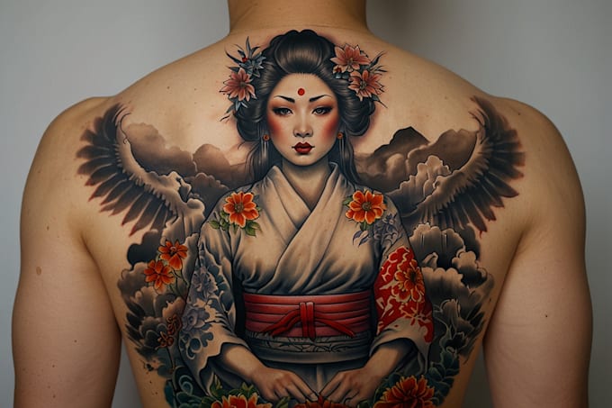 making a traditional japanese irezumi tattoo