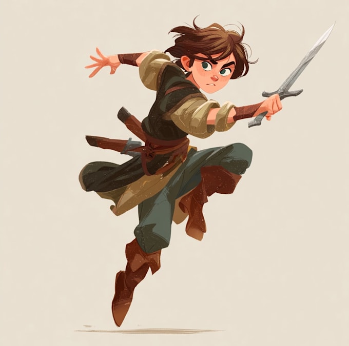 draw your dnd character and fighting mood