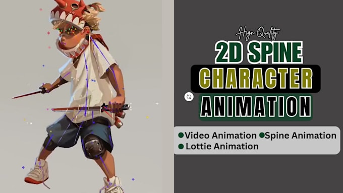 rig your character, do character rigging, video animation using spine pro