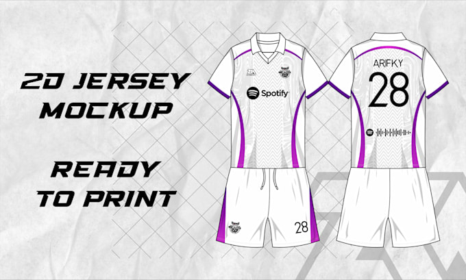 design 2d jersey mockup