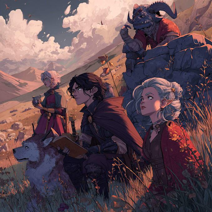 create fantasy female or dnd portrait illustration