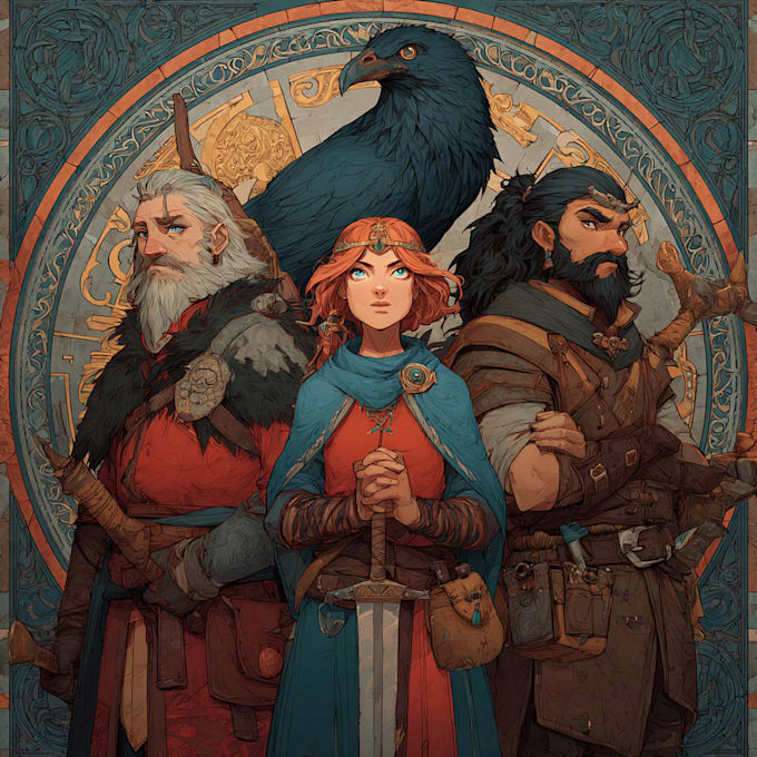 Do fantasy, dnd character and book cover design by Masoowler5 | Fiverr