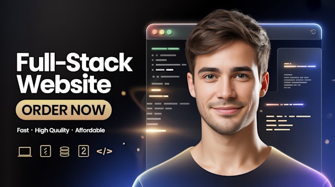 create full stack website with clean responsive