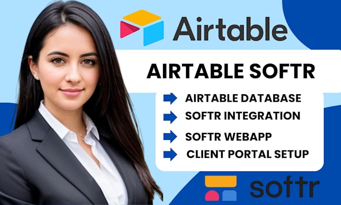 design softr web apps, client portals, airtable databases, and automations