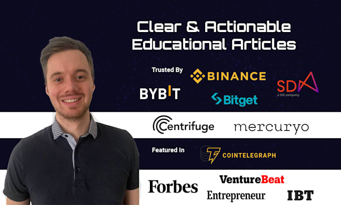 write expert educational articles for crypto, finance, saas, tech