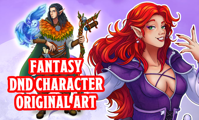 draw dnd character art, fantasy character illustration