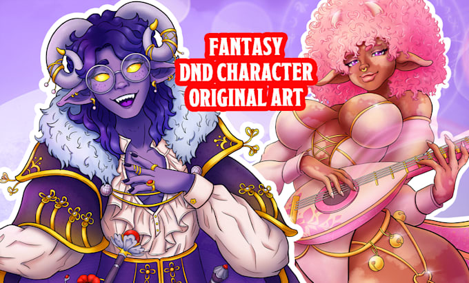 draw dnd character art, fantasy character illustration