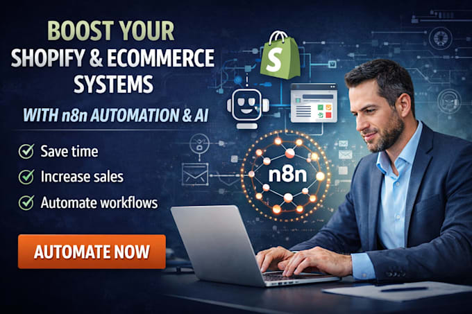 build ecommerce and shopify automation systems using n8n and ai