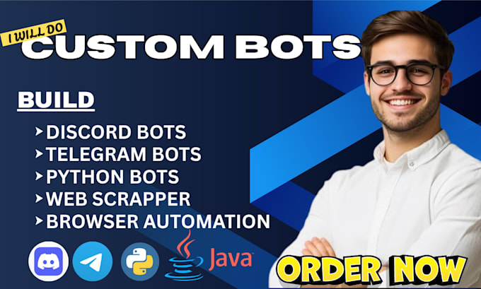 build ai powered python bot telegram discord bot automation scripts web scrapers