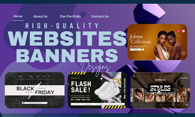 design high converting shopify website banner, hero image, slider and header