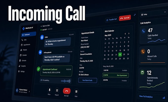 build an ai medical receptionist chatbot for clinic appointment booking