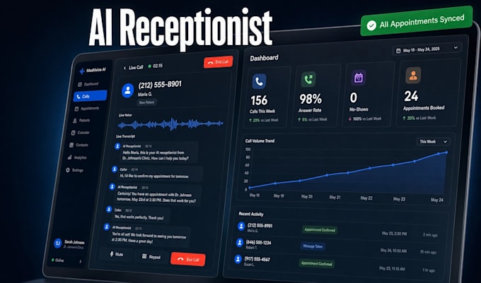 build an ai medical receptionist chatbot for clinic appointment booking
