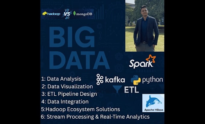 do your big data tasks using spark, hadoop, hive and kafka