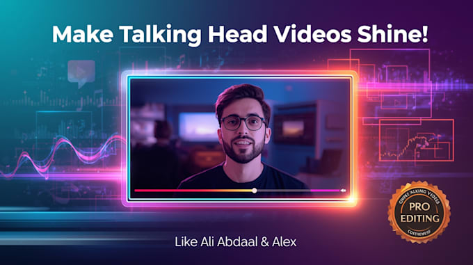 create a professional talking head video like ali abdaal and alex