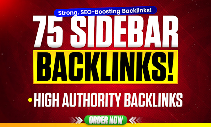 do 75 homepage blogroll sidebar on high quality backlinks