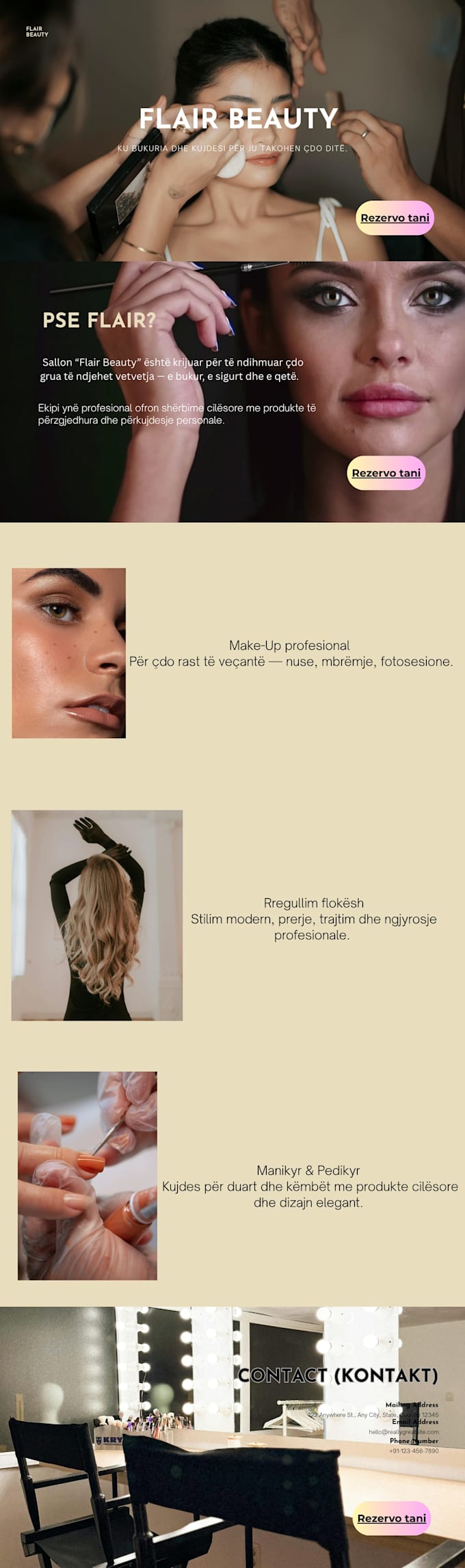 custom canva website design for your business