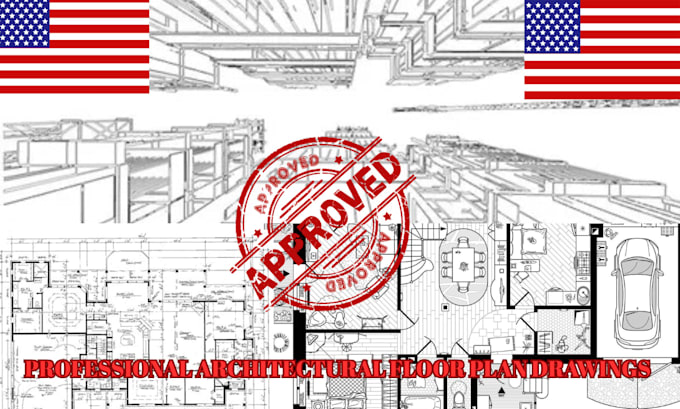 draw architectural floor plans, city permit drawings and framing plans
