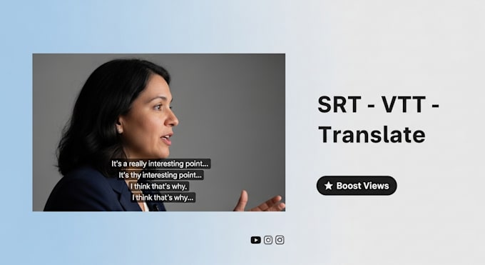 create accurate srt and vtt subtitles to boost your views