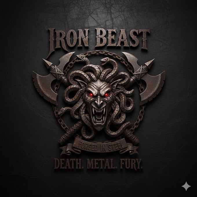 make a stoner doom metal logo