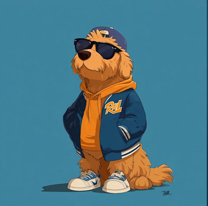 draw your dog or any pets into cartoon