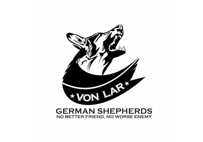 design modern german shepherds bad ass logo