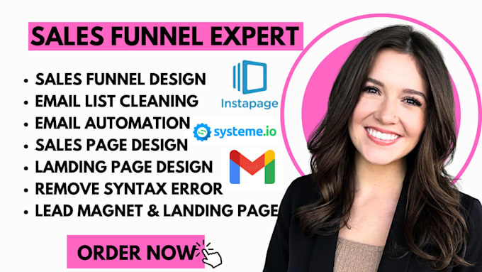 systeme io or instapage funnels, email validation, email cleaning, landing page