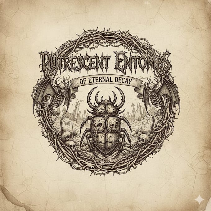 design a tour poster metal logo