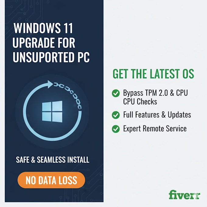 install windows 11 on unsupported pc without data loss