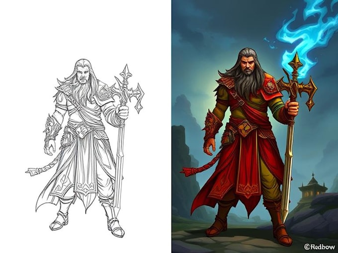 do dnd character art illustration commissions
