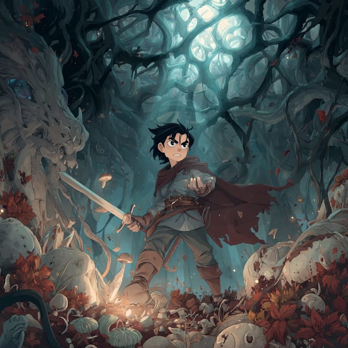 do fantasy character art and unique fantasy character
