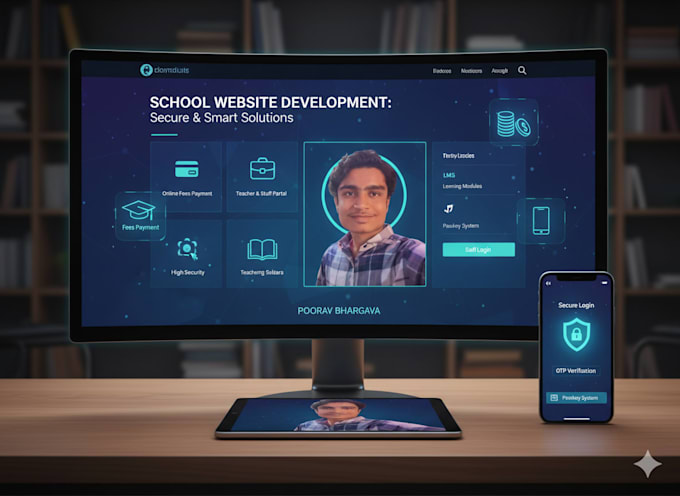 create a professional school website with student friendly customizable design