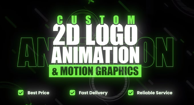 create a professional custom logo animation or video intro