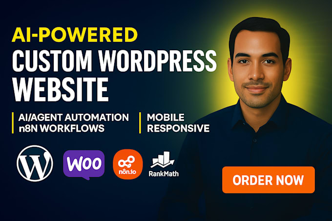 build a custom wordpress website with ai