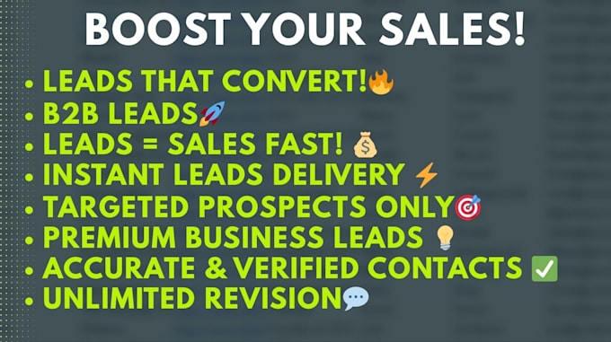 do lead generation for your business