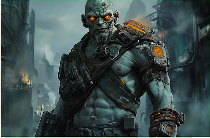 do sci fi horror and fantasy scene concept art illustrations