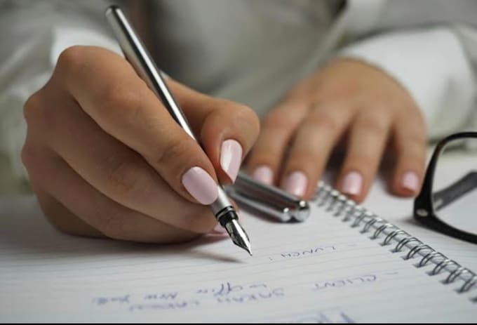 handwrite notes and letters