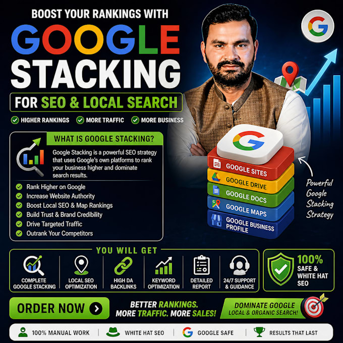 boost your rankings with google stacking for SEO and local search