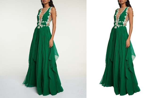professional photo background removal and image editing
