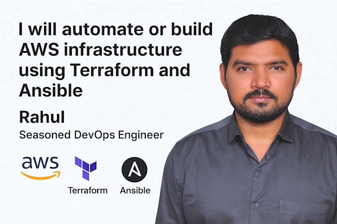 Build or automate aws infrastructure using terraform by Rahulbollu | Fiverr