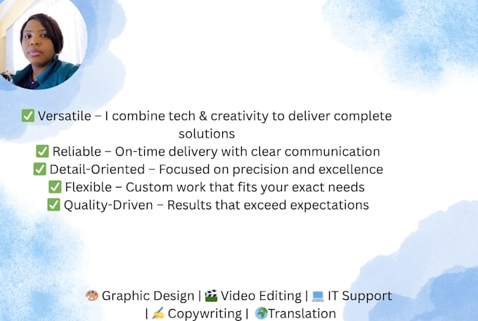 be your one expert for all your tech and creative needs