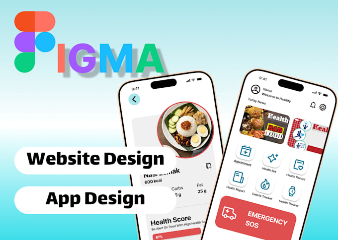 Design a modern mobile app or website ui ux in figma by Joneskou | Fiverr