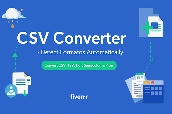 convert and clean your CSV, txt, and tsv files