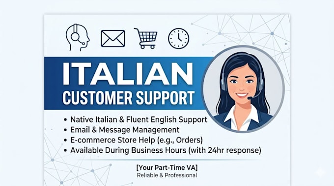 be your italian virtual assistant for customer