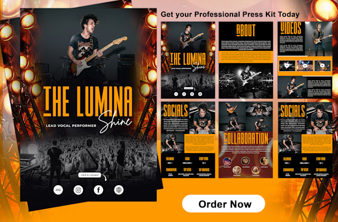do electronic press kit, epk, media kit, one sheet, flyer