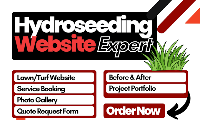 design hydroseeding website hydromulch lawn artificial turf installation website