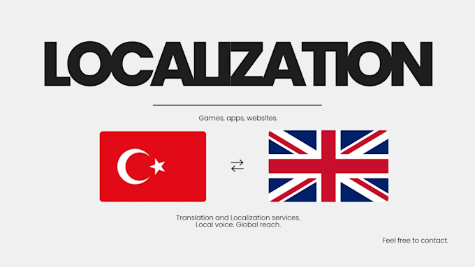 localize your game, app or web into turkish