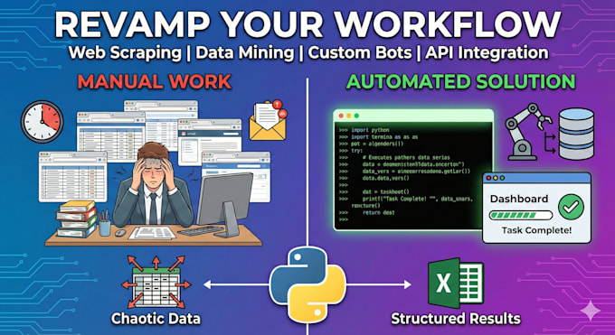 write custom python scripts for web scraping, bots, and automation